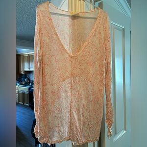 Free People sheer blouse